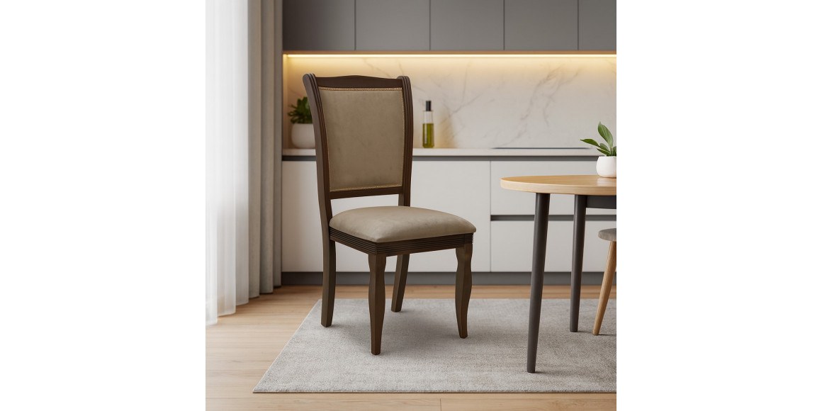 Chair HOBEL A06A BROWN PIGMENT VIVALDI 5 (1) 