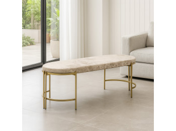Табурет и пуф HOBEL BENCH-01 METAL GOLD/MONACO 02 (1) 