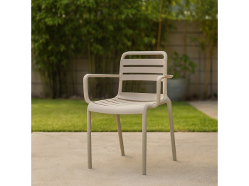 Այգու աթոռ KOOPMAN CHAIR STACKABLE PP BEIGE (LF8000020)