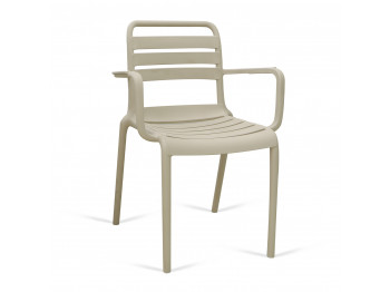 Садовый стул KOOPMAN CHAIR STACKABLE PP BEIGE (LF8000020)