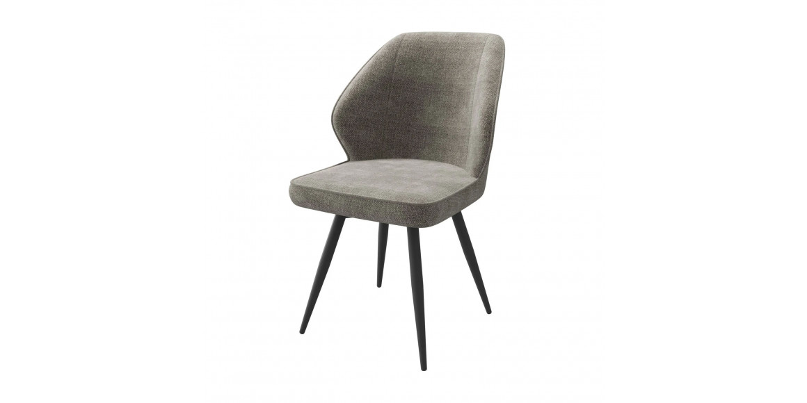 Chair MAMADOMA CRUSH ЧЕРНЫЙ/ШЕНИЛЛ LUX GREY BEIGE G05 