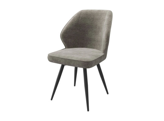 Chair MAMADOMA CRUSH ЧЕРНЫЙ/ШЕНИЛЛ LUX GREY BEIGE G05 