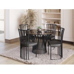 Стул HOBEL WMX-CH-86 BLACK/ GREY (1) 