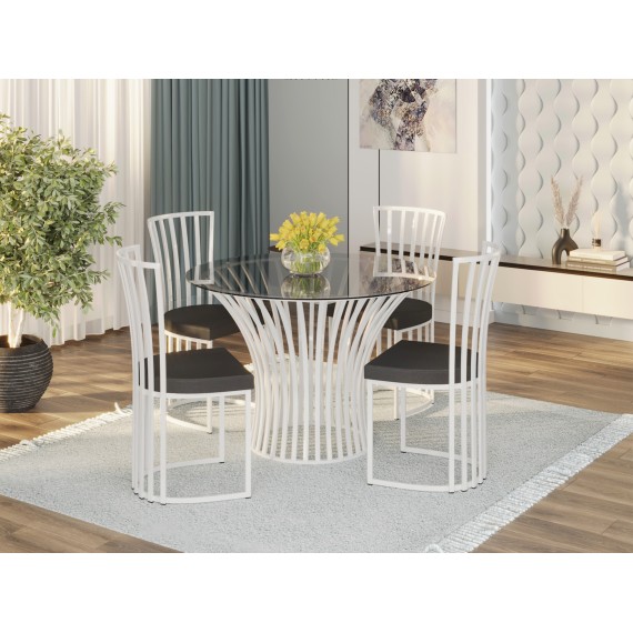 Стул HOBEL WMX-CH-86 WHITE / BLACK (1) 