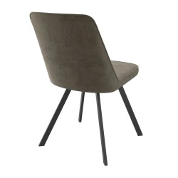 Стул MAMADOMA IBIS Б05 ЛАТТЕ/ЧЕРНЫЙ 