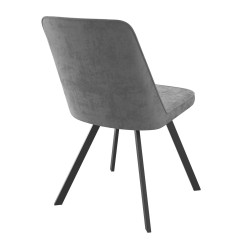 Стул MAMADOMA IBIS Б22 СЕРЫЙ/ЧЕРНЫЙ 