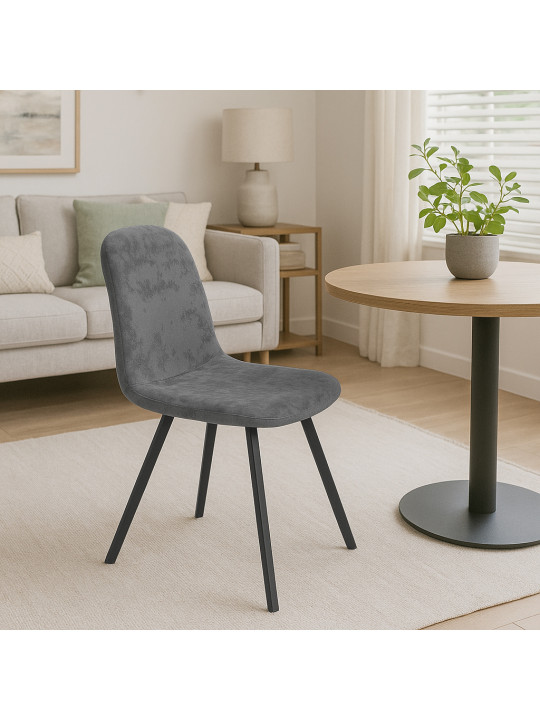 Стул HOBEL LAMDREV 6.2 DARK GREY MONACO 15 