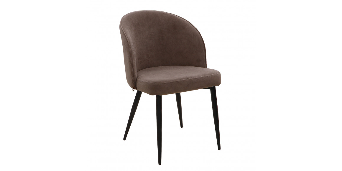 Chair MAMADOMA TEDDY, ЧЕРНЫЙ/BROWN LUX B29 