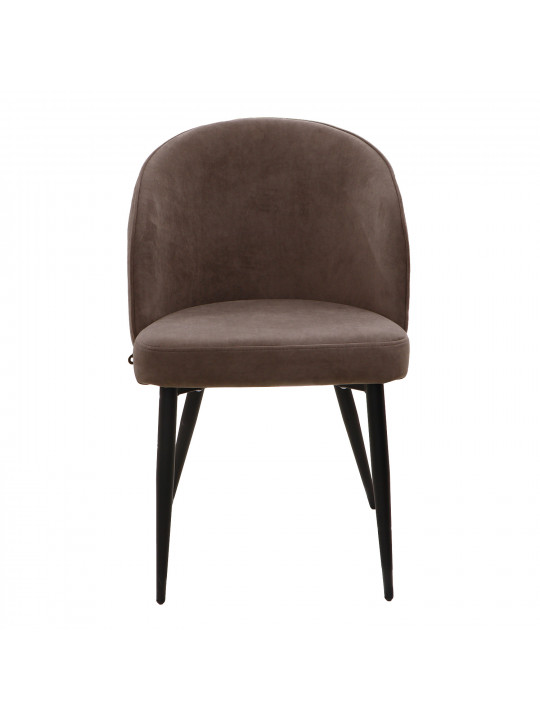 Chair MAMADOMA TEDDY, ЧЕРНЫЙ/BROWN LUX B29 