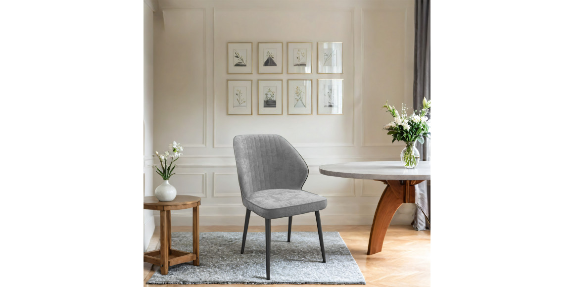 Chair MAMADOMA MICHAEL ЧЕРНЫЙ/GREY LUX B22 