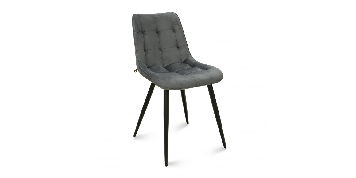 Стул MAMADOMA MARIO M ЧЕРНЫЙ/LUX SMOKY GREY C56 