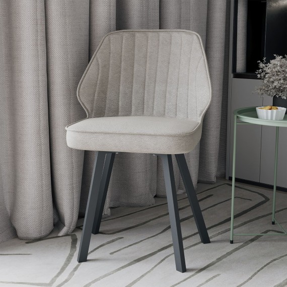 Աթոռ HOBEL MICHAEL METAL BLACK//LEONARDO 4 (1) 