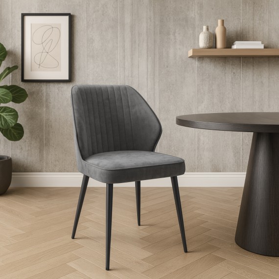 Chair MAMADOMA MICHAEL ЧЕРНЫЙ/ANTRACITE LUX B28 