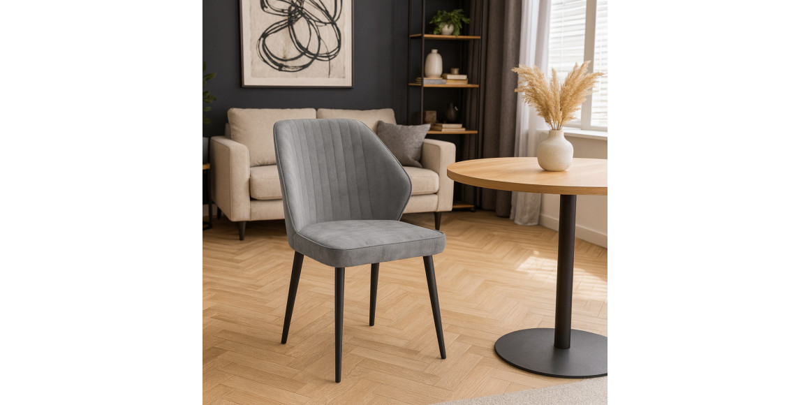 Աթոռ MAMADOMA MICHAEL ЧЕРНЫЙ/GREY LUX B22 