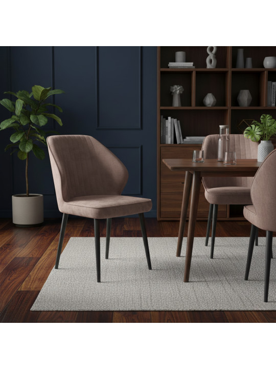 Աթոռ MAMADOMA MICHAEL ЧЕРНЫЙ/LATTE LUX b05 