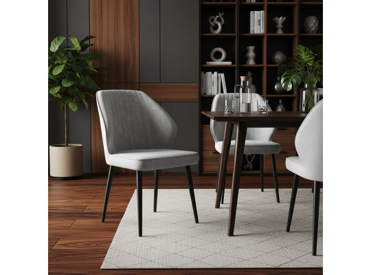 Աթոռ MAMADOMA MICHAEL ЧЕРНЫЙ/ГРАФИТ ЗАМША LUX К8 