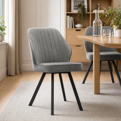 Աթոռ HOBEL MICHAEL METAL BLACK/BELLA 13/BELLA 12 (1) 