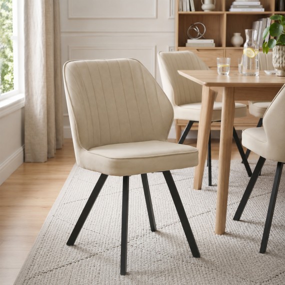Աթոռ HOBEL MICHAEL METAL BLACK//LEONARDO 3 (1) 