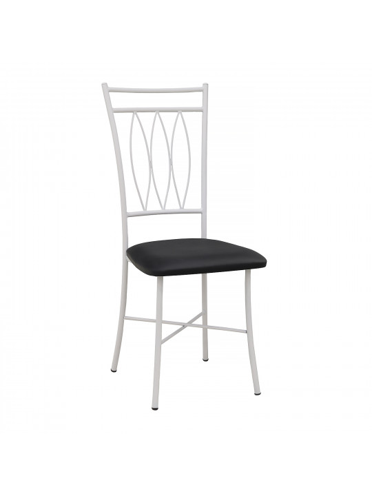 Стул HOBEL NIZZA-CH-163 METAL WHITE/BLACK (1) 