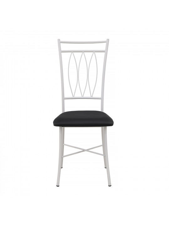 Стул HOBEL NIZZA-CH-163 METAL WHITE/BLACK (1) 