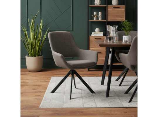 Աթոռ MAMADOMA OFFY-R, ЧЕРНЫЙ/ШЕНИЛЬ LUX MOCCO G26 