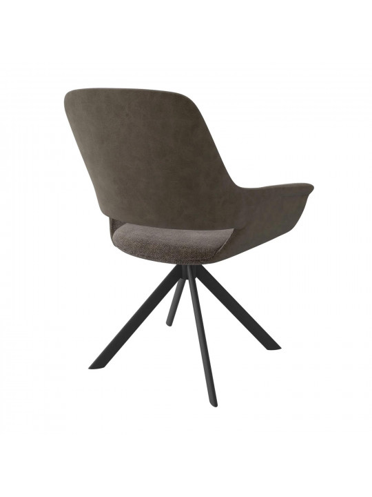 Chair MAMADOMA OFFY-R, ЧЕРНЫЙ/ШЕНИЛЬ LUX MOCCO G26 