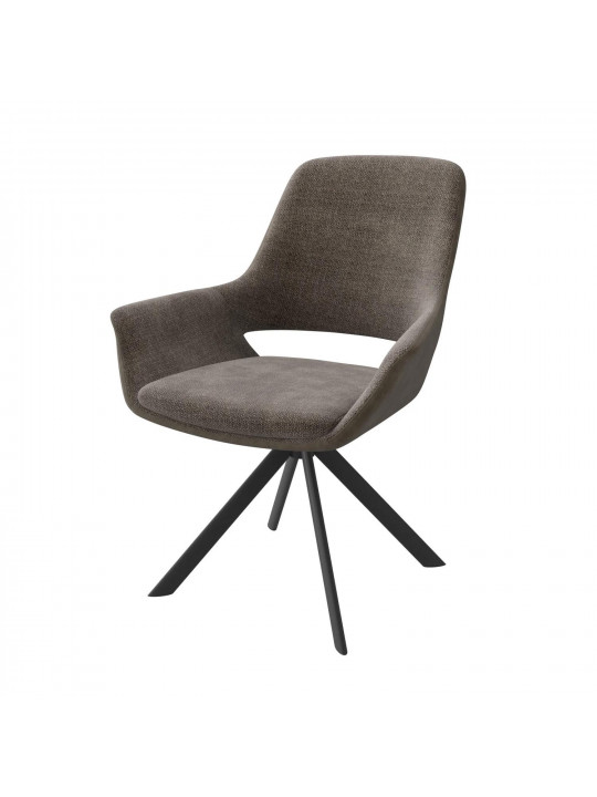 Chair MAMADOMA OFFY-R, ЧЕРНЫЙ/ШЕНИЛЬ LUX MOCCO G26 