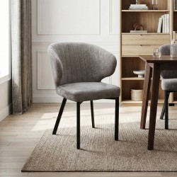 Chair HOBEL ROB METAL BLACK//CAPPUCINO BELLA 4 (1) 