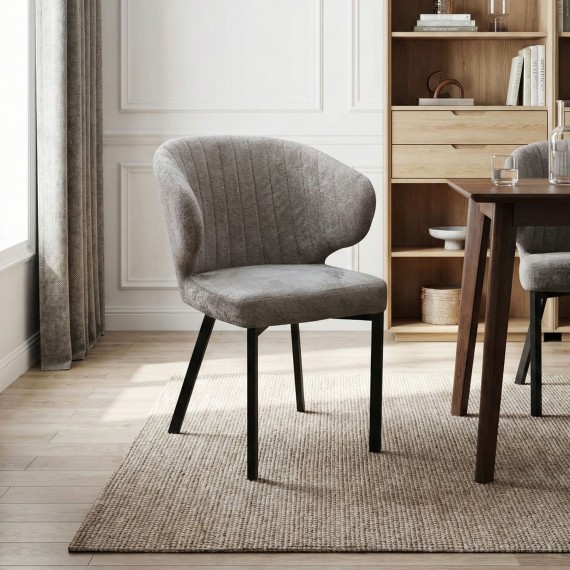 Աթոռ HOBEL ROB METAL BLACK//CAPPUCINO BELLA 4 (1) 