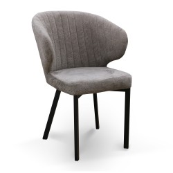 Chair HOBEL ROB METAL BLACK//CAPPUCINO BELLA 4 (1) 
