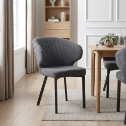 Աթոռ HOBEL ROB METAL BLACK//BELLA 14 (1) 