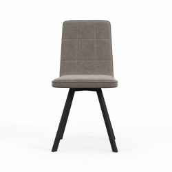 Стул HOBEL ROM D METAL BLACK/CAPPUCCINO LEONARDO 4 (1) 