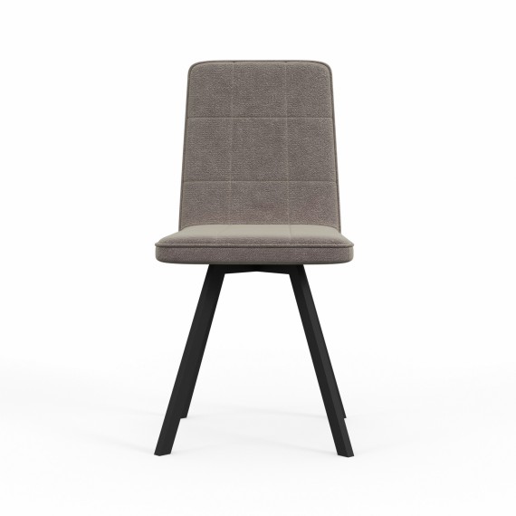 Աթոռ HOBEL ROM D METAL BLACK/CAPPUCCINO LEONARDO 4 (1) 