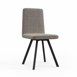 Стул HOBEL ROM D METAL BLACK/CAPPUCCINO LEONARDO 4 (1) 