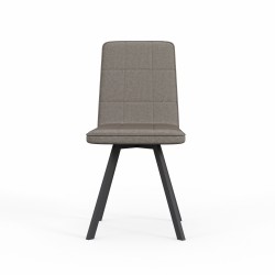 Стул HOBEL ROM D METAL BLACK/ CAPPUCCINO LEONARDO 5 (1) 
