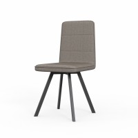 Chair HOBEL ROM D METAL BLACK/ CAPPUCCINO LEONARDO 5 (1) 