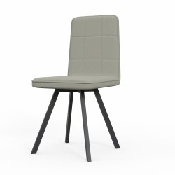 Стул HOBEL ROM D METAL BLACK/CAPPUCCINO VIVALDI 4 (1) 