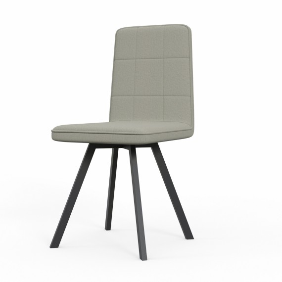 Стул HOBEL ROM D METAL BLACK/CAPPUCCINO VIVALDI 4 (1) 
