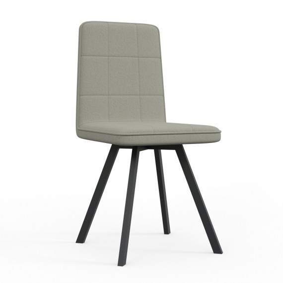 Стул HOBEL ROM D METAL BLACK/CAPPUCCINO VIVALDI 4 (1) 