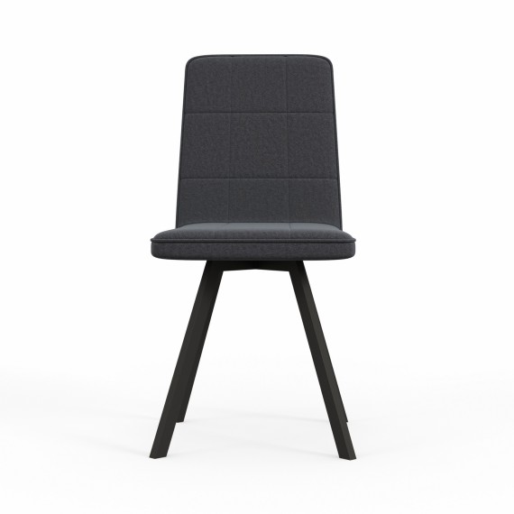Աթոռ HOBEL ROM D METAL BLACK/ DARK GREY LEONARDO 15 (1) 