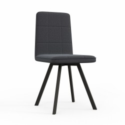 Стул HOBEL ROM D METAL BLACK/ DARK GREY LEONARDO 15 (1) 