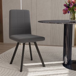 Стул HOBEL ROM D METAL BLACK/ DARK GREY LEONARDO 15 (1) 