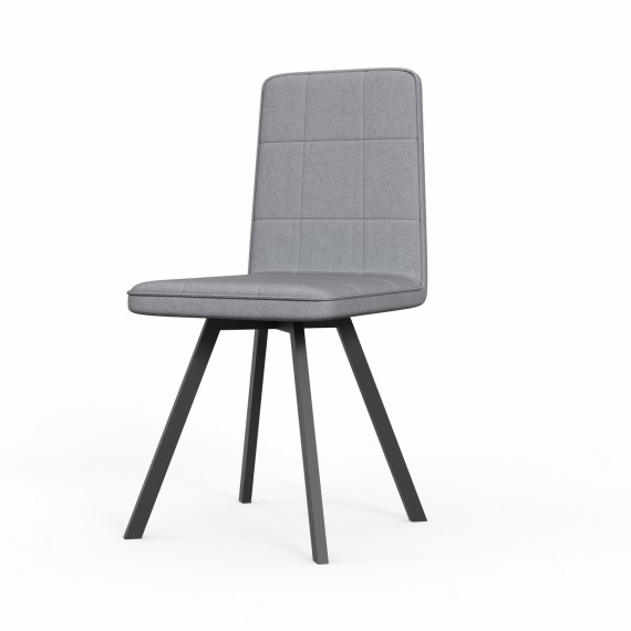Աթոռ HOBEL ROM D METAL BLACK//GREY LEONARDO 13 (1) 
