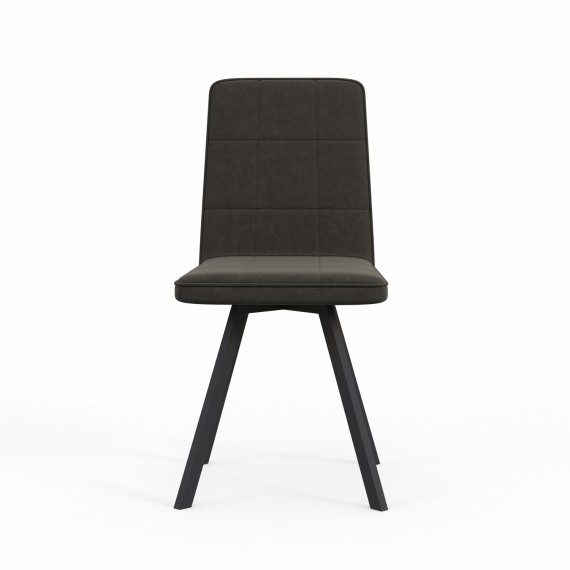 Աթոռ HOBEL ROM D METAL BLACK//BROWN LEONARDO 6 (1) 