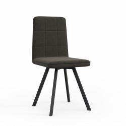 Стул HOBEL ROM D METAL BLACK//BROWN LEONARDO 6 (1) 