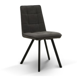 Стул HOBEL ROM D METAL BLACK/ DARK GREY LEONARDO 15 (1) 