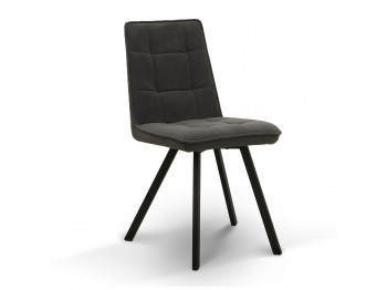 Chair HOBEL ROM D METAL BLACK/ DARK GREY LEONARDO 15 (1) 