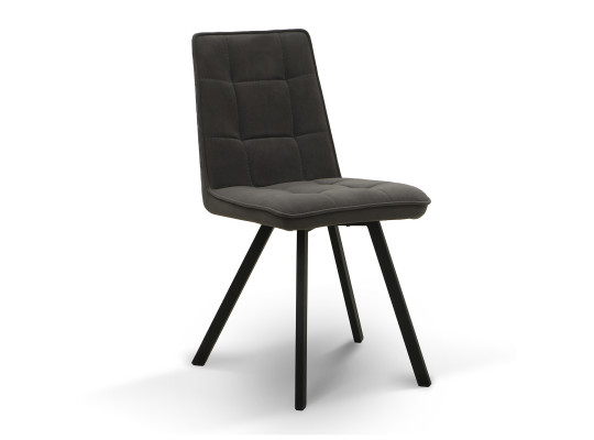 Chair HOBEL ROM D METAL BLACK/ DARK GREY LEONARDO 15 (1) 