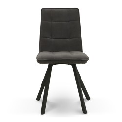 Стул HOBEL ROM D METAL BLACK/ DARK GREY LEONARDO 15 (1) 