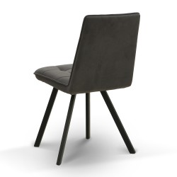 Стул HOBEL ROM D METAL BLACK/ DARK GREY LEONARDO 15 (1) 